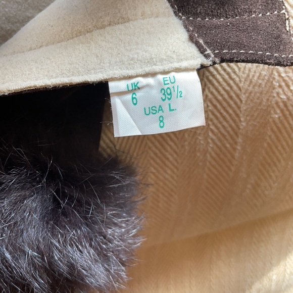 Brown sued soft Genuine fur size 8 boots - Picture 10 of 12